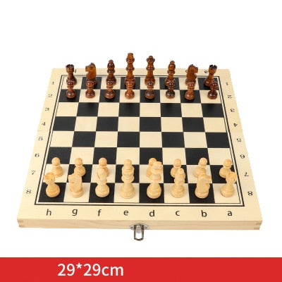 29 * 29 cm chess board wood