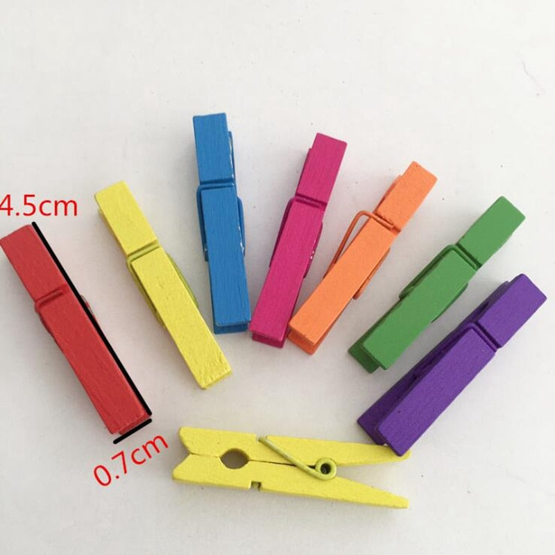 Colorful Wooden Clips