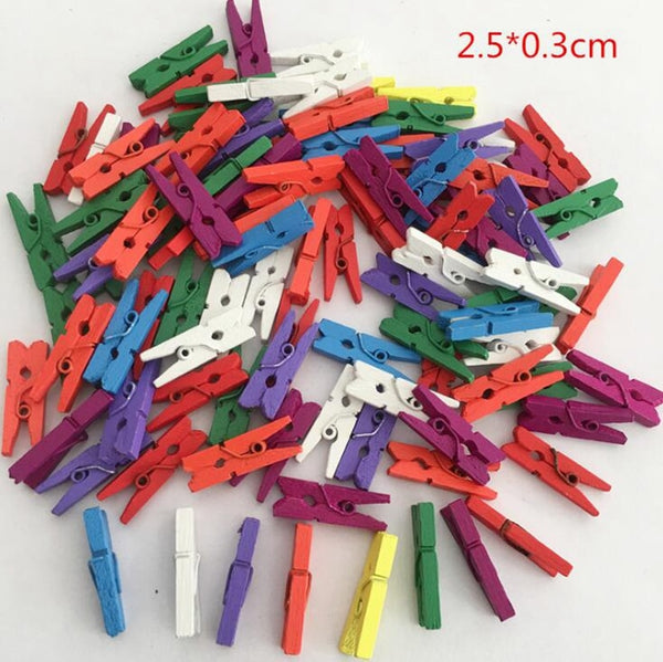 Colorful Wooden Clips