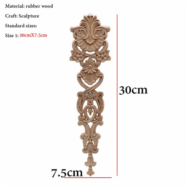 Long wooden sculpture