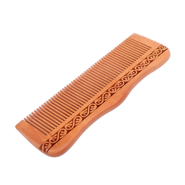 Handcrafted Peach Wood Comb 100% Natural Bamboo