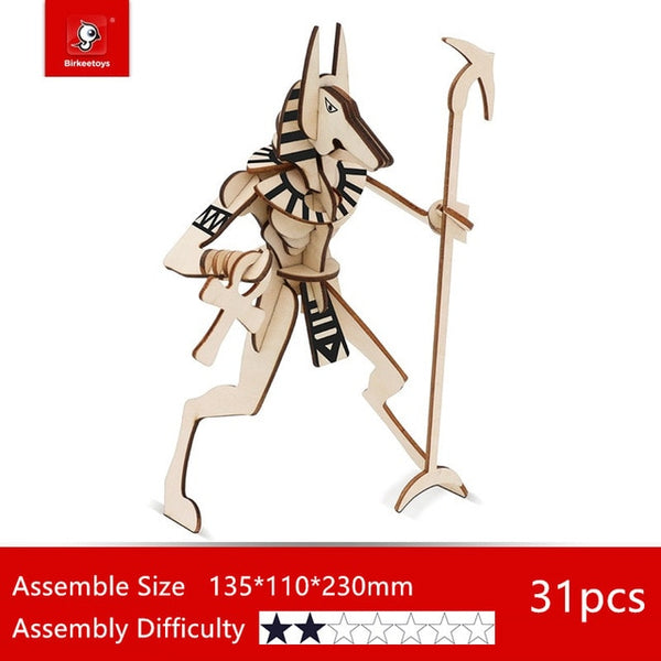 Mythical DIY creature wooden pieces