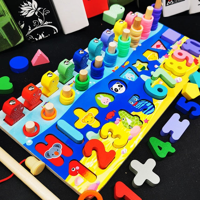Wooden mathematical toy