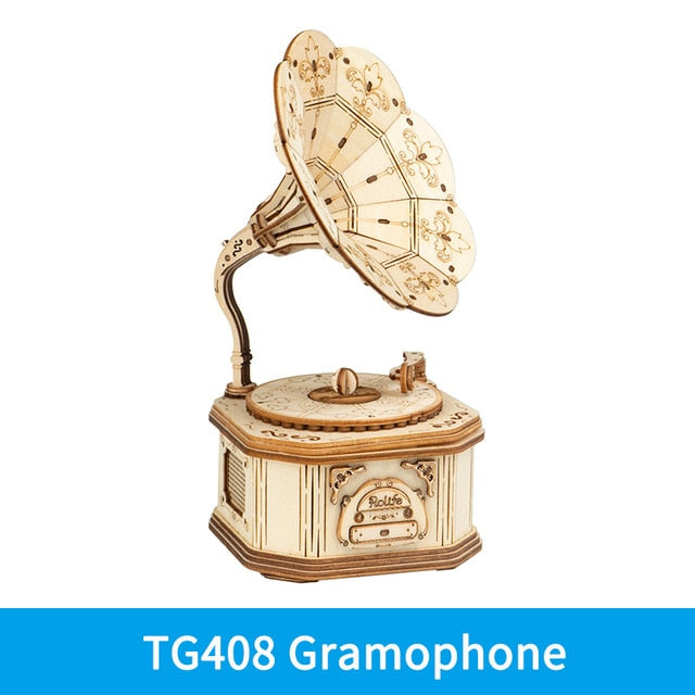Wooden Gramophone - 3D Puzzle