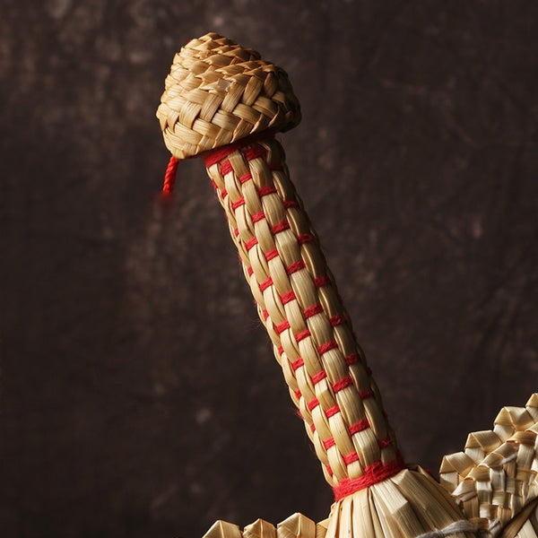 Hand-Woven Straw Hand Fan