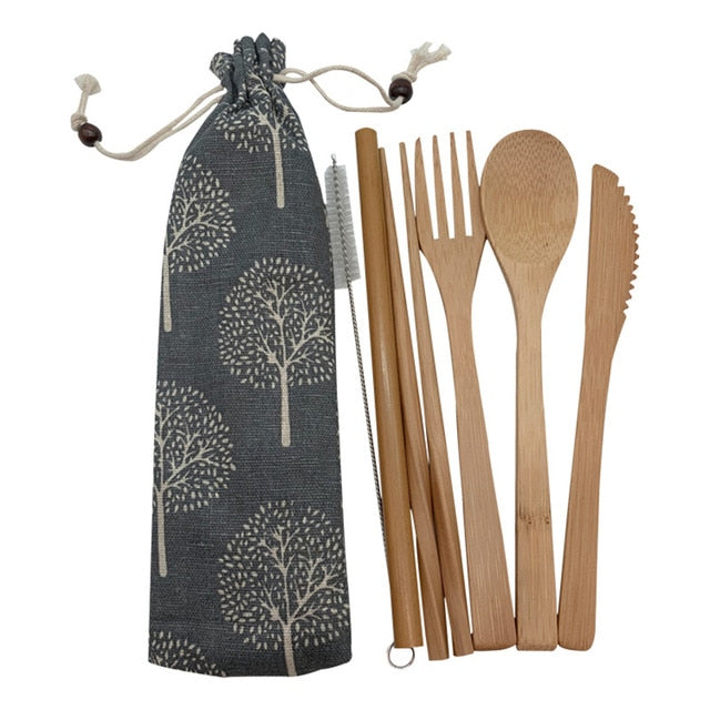 Bamboo Cutlery Set Biodegradable