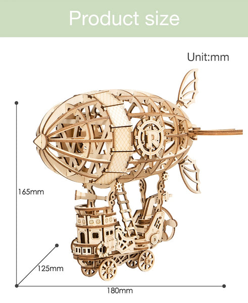 Wooden Zeppelin - 3D Puzzle