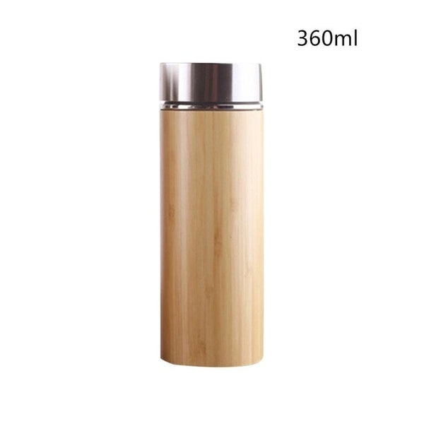 Bamboo & Stainless Steel Vacuum Flask