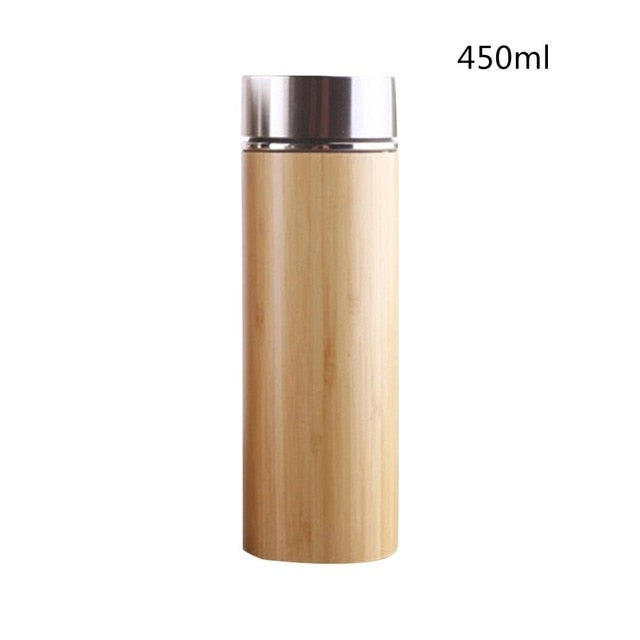 Bamboo & Stainless Steel Vacuum Flask