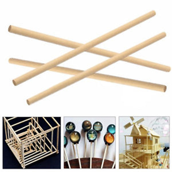 Round Wooden Stick For Crafts And More | 50 Pieces