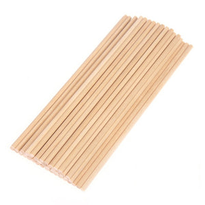 Round Wooden Stick For Crafts And More | 50 Pieces