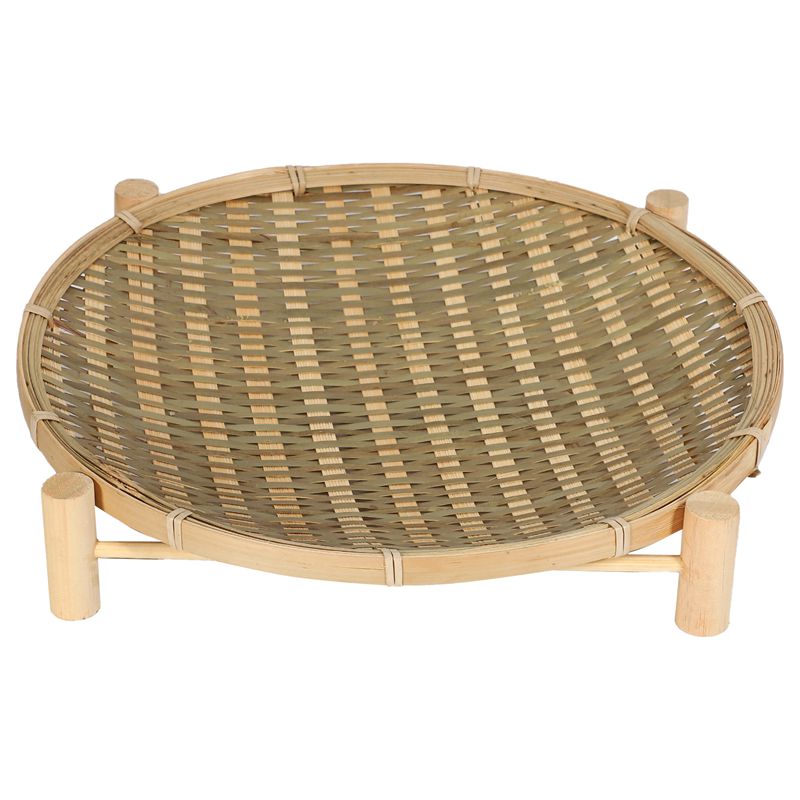 Bamboo tray with base stand