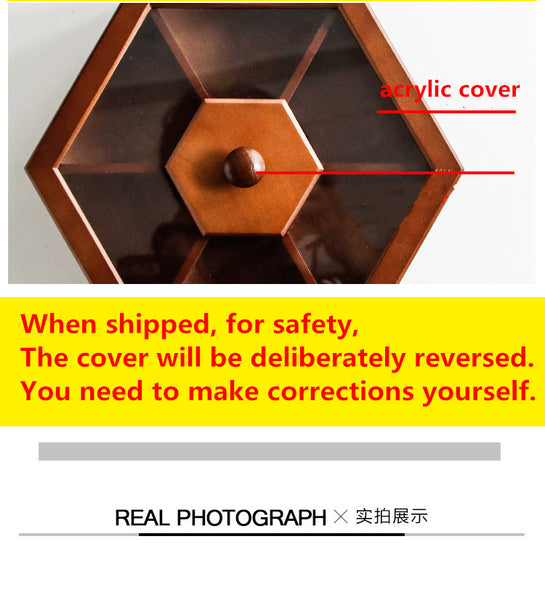 Creative solid wood storage box with lid