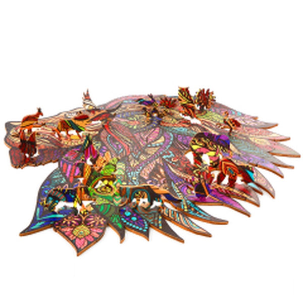 Lion Wooden Animal Puzzle
