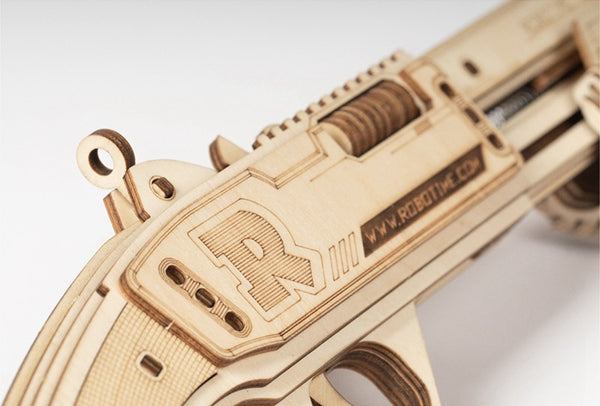 Rubber wooden gun