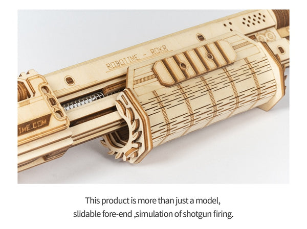 Wooden shot gun toy