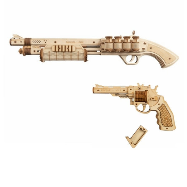 Rubber Band Bullet Wooden Guns | DIY Puzzle