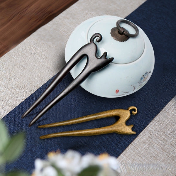 hair pin wooden